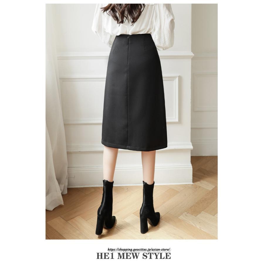 スカート | ミモレ丈ひざ丈レディース 無地 きれいめ 30代 40代 50代 着やせ 上品 通勤 通学 ラシャ 通勤 キレイめ 2022新作 暖か 秋冬