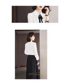 シャツ・ブラウス | ブラウス 長袖 レディース おしゃれ トップス シフォンブラウス オフィス 通勤 ゆったり 体型カバー 秋服 リボン 着痩せ オシャレ お出かけ 可愛い 上品