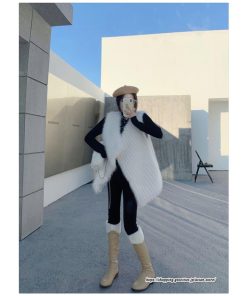 ベスト | ボリュームフェイクファーファー毛皮レディース 冬 フェイクファー 毛皮コート アウター ノースリーブ ふわふわ 前開き 秋冬 ジレ