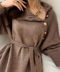 ドレス | ニットワンピース 長袖 レディース 秋冬