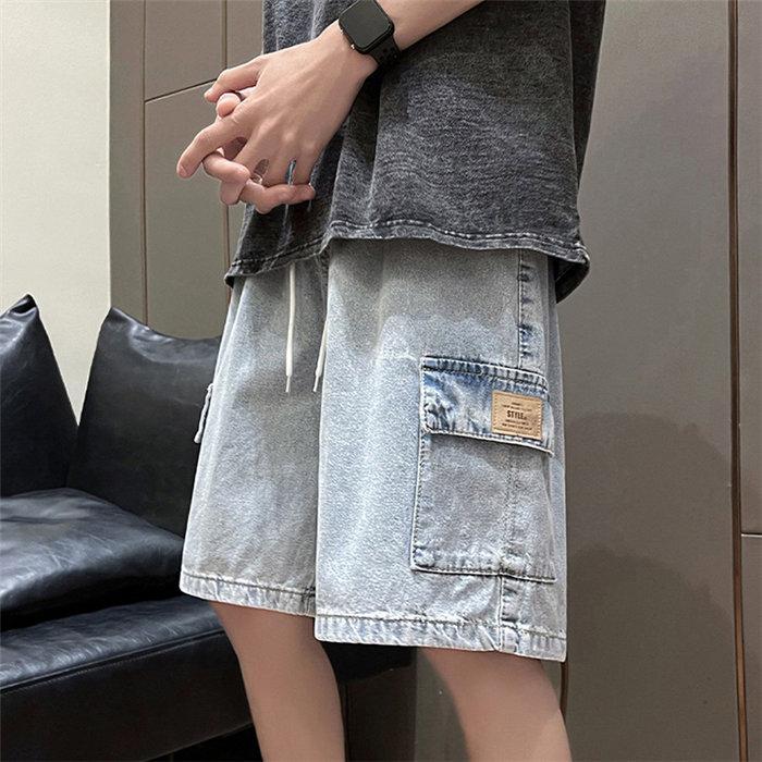 ハーフパンツ ショート | 夏パンツ デニム メンズ サマーパンツ パンツ ワイドパンツ シンプル ウエストゴム 20代 30代 お出かけ ハーフパンツ ジーパン 夏新作 ショートパンツ ジーンズ