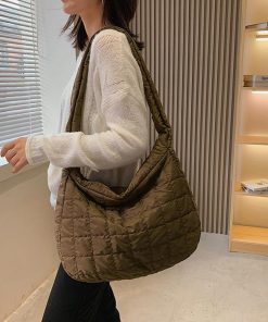 トートバッグ | キルトショルダーバッグダウン風レディース