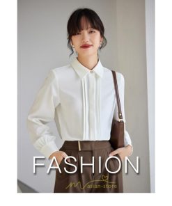 シャツ・ブラウス | ブラウス レディース 長袖 50代 白 シャツ ゆったり トップス きれいめ フォーマル 上品 フェミニン 高品質 20代 30代 お出かけ シフォン 通勤 OL 40代