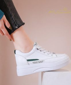 スニーカー | 白厚底レディース 運動靴 ローカットウォーキングシューズ 可愛い 軽量 白シューズ 靴 疲れない 美脚 防滑