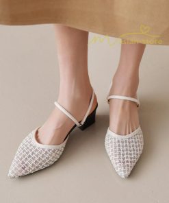 サンダル ミュール | チャンキーヒール サンダル レディース ミュール 2way パンプス 靴 春夏 疲れにくい 美脚 ミュールパンプスサンダル ポインテッドトゥ かかとなしパンプス