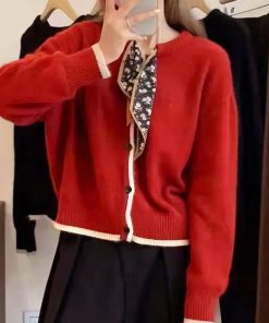 ニット・セーター | 韓国風 ニットカーディガン レディース