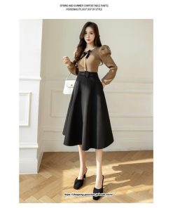 スカート | レディース 秋 冬 秋冬 ミモレ丈 膝丈 ロング 無地 ミディアム丈 ひざ丈 厚手 Aライン ハイウエスト 2022年秋冬 通学 暖か おしゃれ 通勤 ラシャ