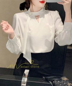 シャツ・ブラウス | シャツ ブラウス 秋冬 レディース スカーフタイ きれいめ フォーマル 春 長袖 春夏 フェミニン 20代30代40代 カジュアル エレガント 通勤通学 お出かけ 着痩せ