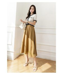 スカート | ハイウエスト ロングレトロ Aライン女性 マキシ丈ボトムス 春秋 夏 お洒落 カジュアル 2022 エレガント 20代30代40代 通勤