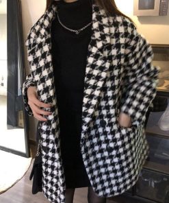 ジャケット・ブルゾン | 千鳥格子柄 ジャケット 中綿コート 秋冬