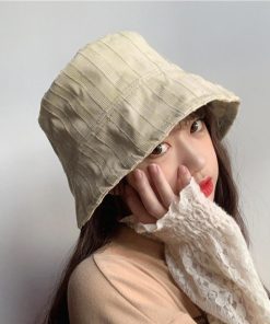 帽子 | サンバイザー レディース 韓国風 無地 バケットハット 両面着 ハット ヴィンテージ ぼうし コットン キャップ