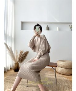 ニットワンピース | セットアップ レディース 秋冬 きれいめ ロング丈無地 20代30代40代50代 長袖 可愛い 大人 通勤 お出かけ お呼ばれ 着痩せ