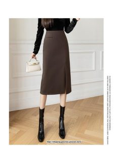 スカート | ロング 秋 秋服 レディース ボトムス ロングミモレタイト冬 スリット 無地 可愛い 着痩せ カジュアル キレイめ 韓国風