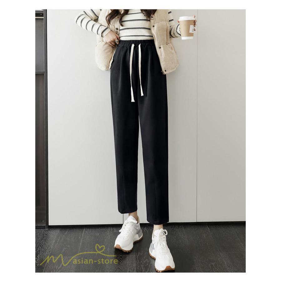 チノ・テーパード・ジョガー・スキニーパン | パンツ レディース テーパードパンツ 秋 冬 新作 ビジネスパンツ ロング丈 ラシャ 秋冬コーデ ウエストゴム カジュアル スウェットパンツ 着痩せ 通勤 通学