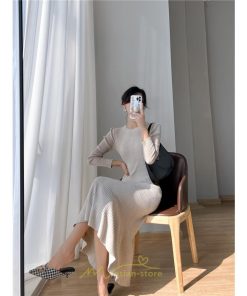 ニットワンピース | レディース 冬 きれいめ ニットフレア ロング おしゃれ マーメイド 秋冬 送料無料 おしゃれ 20代30代40代50代 デート 通勤 可愛い