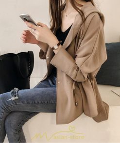 コート・ジャケット | ジャケット レディース 春 50代 40代 30代 20代 秋 カジュアル フード付き 春秋コート ロングコート 無地 コート コーデ 長袖 秋服 お洒落 秋 ロング丈