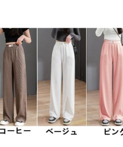 ワイドパンツ | レディース ガウチョパンツ パンツ 体型カバー ロングパンツ ボトムズ スーツパンツ ストレート ロング丈 春 夏 着痩せ 大人 美脚 30代 通勤 40代