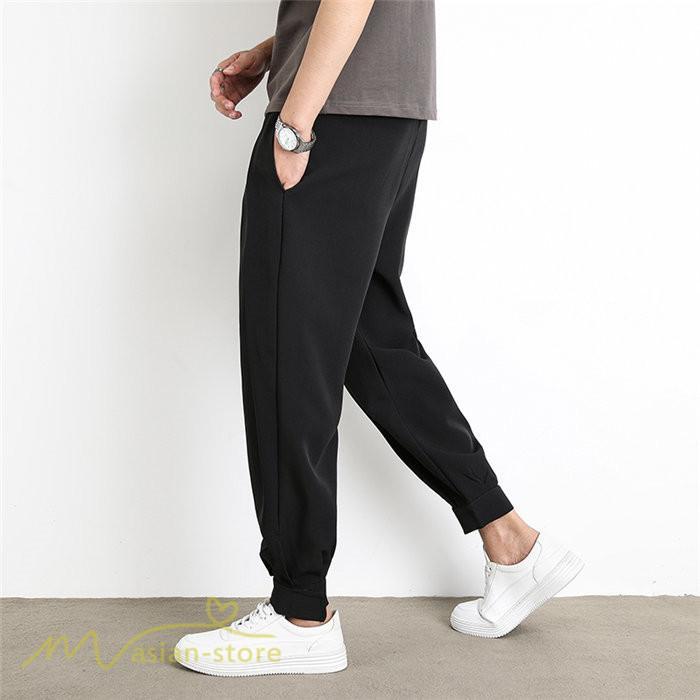 チノパン | テーパードパンツ メンズ 無地 ロング丈 夏新作 サマーパンツ 上品 ウエストゴム テーパード 春 夏 カジュアルパンツシンプル 上品 おしゃれ 秋 メンズスタイル