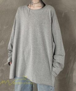 パーカー | 不規則 トップス レディース 2021新作 ワイドプルオーバー フードなし Tシャツ 長袖 インナー 日常感 着回し ゆったり 単品売り カジュアル