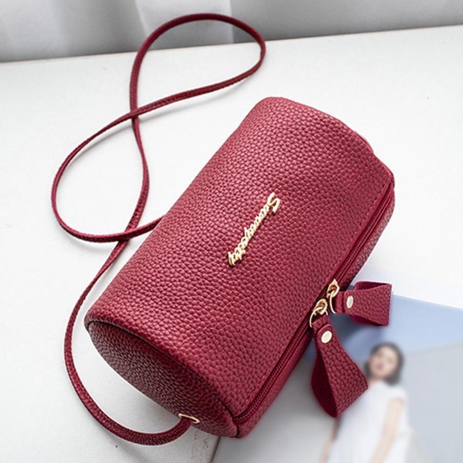 ショルダーバッグ | ミニ ドラムバッグ レディース かわいい 小さめ ロールバッグ