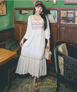 マキシ | 長袖ワンピース レディース 夏秋 コットン 10代 20代 30代 40代 50代 マキシワンピース ロングワンピース おしゃれ 着痩せ 大人可愛い 綺麗 かわいい