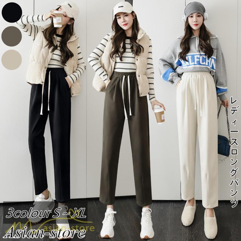 チノ・テーパード・ジョガー・スキニーパン | パンツ レディース テーパードパンツ 秋 冬 新作 ビジネスパンツ ロング丈 ラシャ 秋冬コーデ ウエストゴム カジュアル スウェットパンツ 着痩せ 通勤 通学
