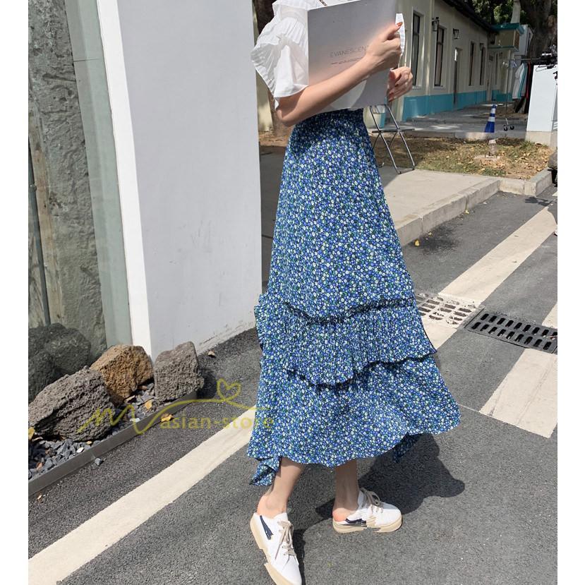 スカート | シフォンスカートマキシスカートフレアシフォンマキシ丈スカート夏 リゾートウエストゴムロングスカート結婚式 20代30代40代50代 カジュアル 不規則