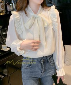 シャツ・ブラウス | ブラウス レディース 長袖 ブラウスシャツ ボウタイ フォーマル チュニック 大人 春 夏 春夏 フォーマル スーツ トップス 20代 30代 着痩せ ママ OL 通勤通学 母