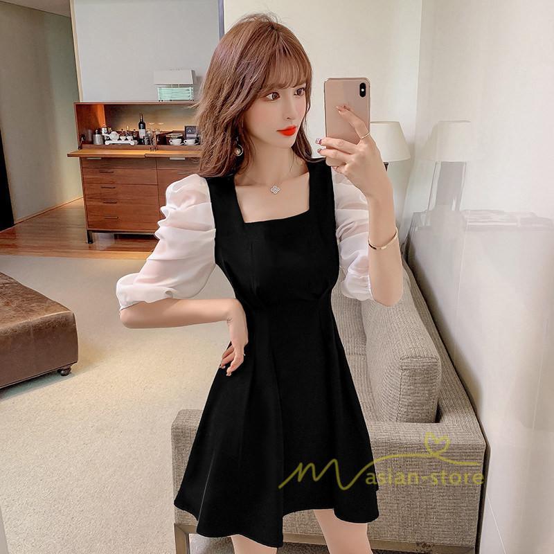 ミディアム | ワンピース レディース きれいめ フォーマルワンピース 結婚式 ドレス 二次会 膝丈ワンピース 40代 カジュアル ナチュラル お出かけ レトロ風 韓国ファッション