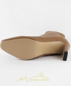 ショートブーツ | ブーツ レディース ショート スクエアトゥ チャンキーヒール ブラック 黒 オフホワイト ベージュ ファスナー 通学 疲れにくい 歩きやすい オフィス 通勤