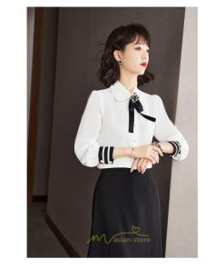 シャツ・ブラウス | ブラウス 長袖 レディース おしゃれ トップス シフォンブラウス オフィス 通勤 ゆったり 体型カバー 秋服 リボン 着痩せ オシャレ お出かけ 可愛い 上品