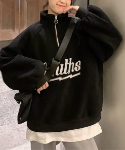 トップス | ボアトレーナー フロントジップ 韓国風