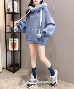 パーカー | レディース 裏ボア 裏起毛 防寒 フード付き スウェット トップス 秋 冬 あったか ゆったり 韓国風 カジュアル 体型カバー 暖かい 安い
