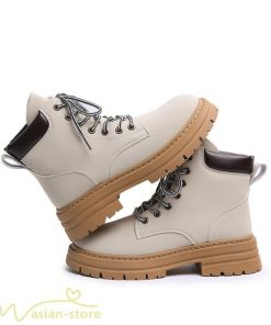 ショートブーツ | レディース ブーティー 太ヒール ブーツ ショートヒール カジュアル レースアップ コスプレ靴 厚底 歩きやすい ローヒール靴 編み上げブーツ