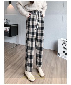 チノ・テーパード・ジョガー・スキニーパン | テーパードパンツ パンツ レディース ボトムス 美脚 楽ちん 体型カバー チェック柄 ハイウエスト お出掛け 20代 着痩せ 10代 30代 2022年新作 40代