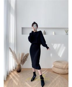 ニットワンピース | セットアップ レディース 秋冬 きれいめ ロング丈無地 20代30代40代50代 長袖 可愛い 大人 通勤 お出かけ お呼ばれ 着痩せ