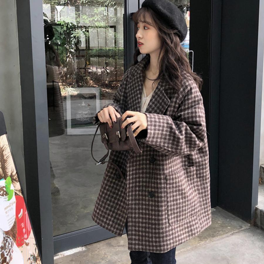 ジャケット・ブルゾン | テーラードジャケット チェック柄 コート