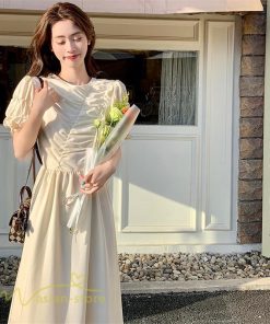 マキシ | ワンピース サマーワンピース Aライン レディース 無地 きれいめ ロングワンピース 通勤 通学 可愛い 気質 20代 30代 40代 Aラインワンピース 夏 韓国風 春