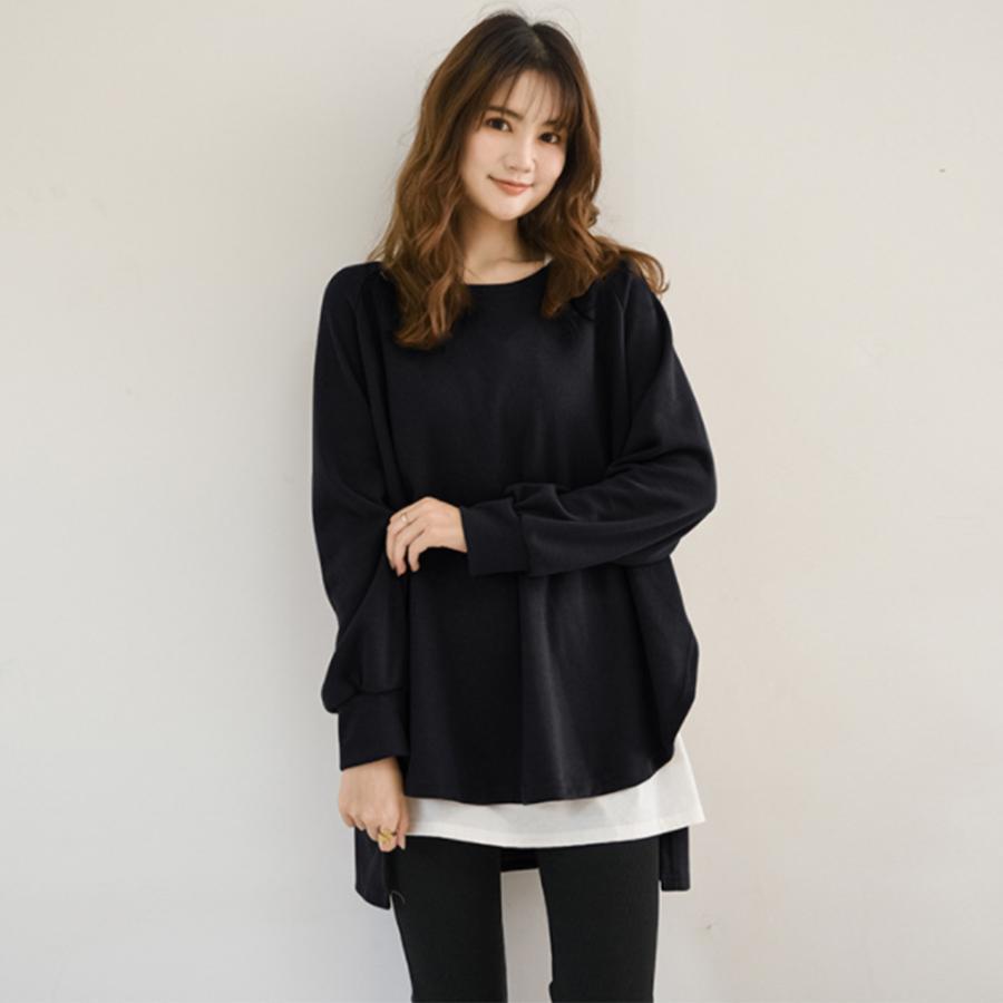 Tシャツ・カットソー | カットソーチュニック 春 ロンT 前後差