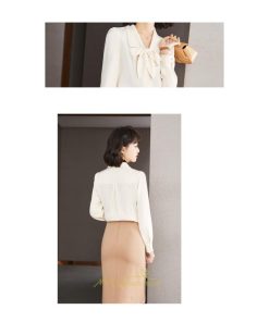 シャツ・ブラウス | ブラウス シャツ  秋 秋服 レディース 蝶結び リボン 春 秋 新作 シフォン 長袖 ゆったり 可愛い お出かけ 通勤 エレガント カジュアル おしゃれ キレイめ