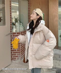 ダウンジャケット コート | フェイクレイヤードダウンジャケット 重ね着風ジャケット 中綿ジャケット アウター ダウン 防風 防寒 フード付き 秋冬コート ジップアップ レディース