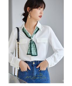 シャツ・ブラウス | シャツ ブラウス 秋冬 レディース スカーフタイ きれいめ フォーマル 春 長袖 M L オフィス S XL XXL 上品 OL 高級感 フェミニン シフォン 通勤 可愛い