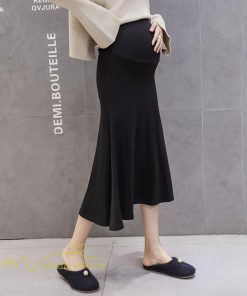 スカート | マタニティ ミディアム丈 マタニティウェア 無地 おしゃれ 可愛い マタニティウエスト調整 カジュアル 妊婦服 ウエスト調整 夏 きれいめ 春