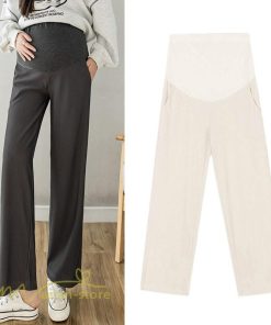 パンツ レギンス | マタニティパンツ レディース パンツ ボトムス 着痩せ マタニティウェア 大きいサイズ ウエスト調整 ポケット リブ 体型カバー 無地 日常感 新作 春 おしゃれ