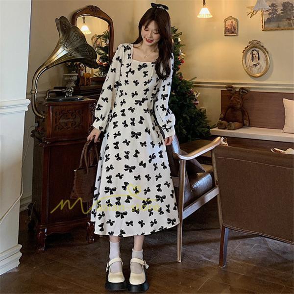 マキシ | 新作 ワンピース レディース ロング 膝丈 婦人服 無地 ロングワンピース おしゃれ 可愛い 長袖 春秋 20代30代40代 着痩せ 着回し カジュアル 夏物 お出かけ