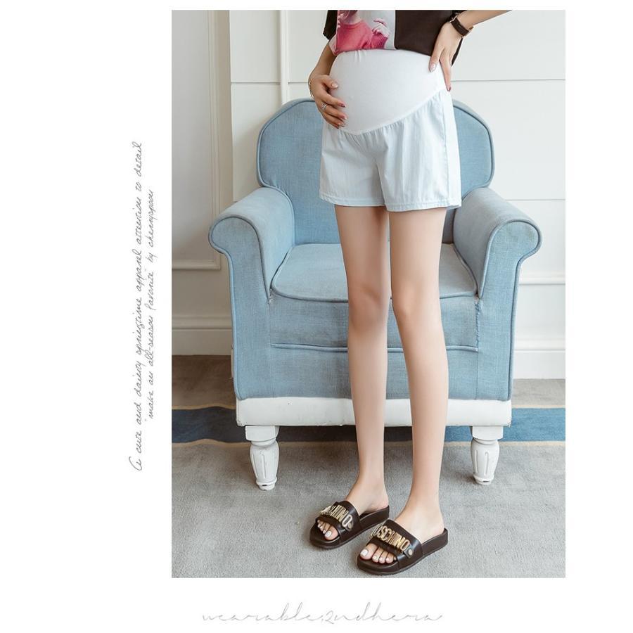 パンツ レギンス | マタニティパンツ コットン綿ショートパンツ ショーパン ボトムス 短ズボン マタニティウェア M L XXL アジャスター ゆったりカジュアル マタニティ服 XL