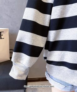 パーカー | プルオーバー レディース トレーナー 長袖 トップス 秋 冬 体型カバー ボーダー柄 50代 40代 30代 20代 裏起毛 ワイド ゆったり おしゃれ カジュアル シンプル