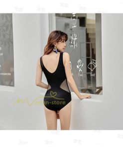 水着 | フィットネスレディース 競泳ワンピース スイムウェア オールインワン 練習用 インナー付 キャップ付 レース付き 20代30代40代 ファッション 上品