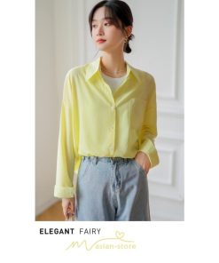 シャツ・ブラウス | ブラウス トップス 長袖 Vネック ボタン 無地 上品 通勤 レディース 秋 20代 30代 40代 OL ママ 母 フェミニン デート お出かけ 通勤 リクルート お仕事