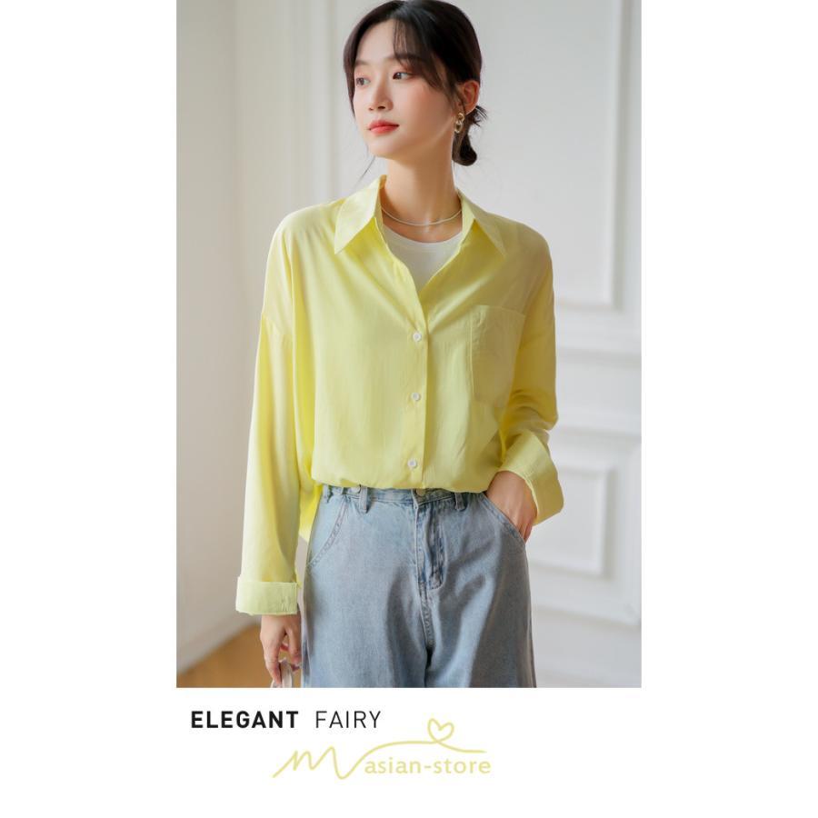 シャツ・ブラウス | ブラウス トップス 長袖 Vネック ボタン 無地 上品 通勤 レディース 秋 20代 30代 40代 OL ママ 母 フェミニン デート お出かけ 通勤 リクルート お仕事